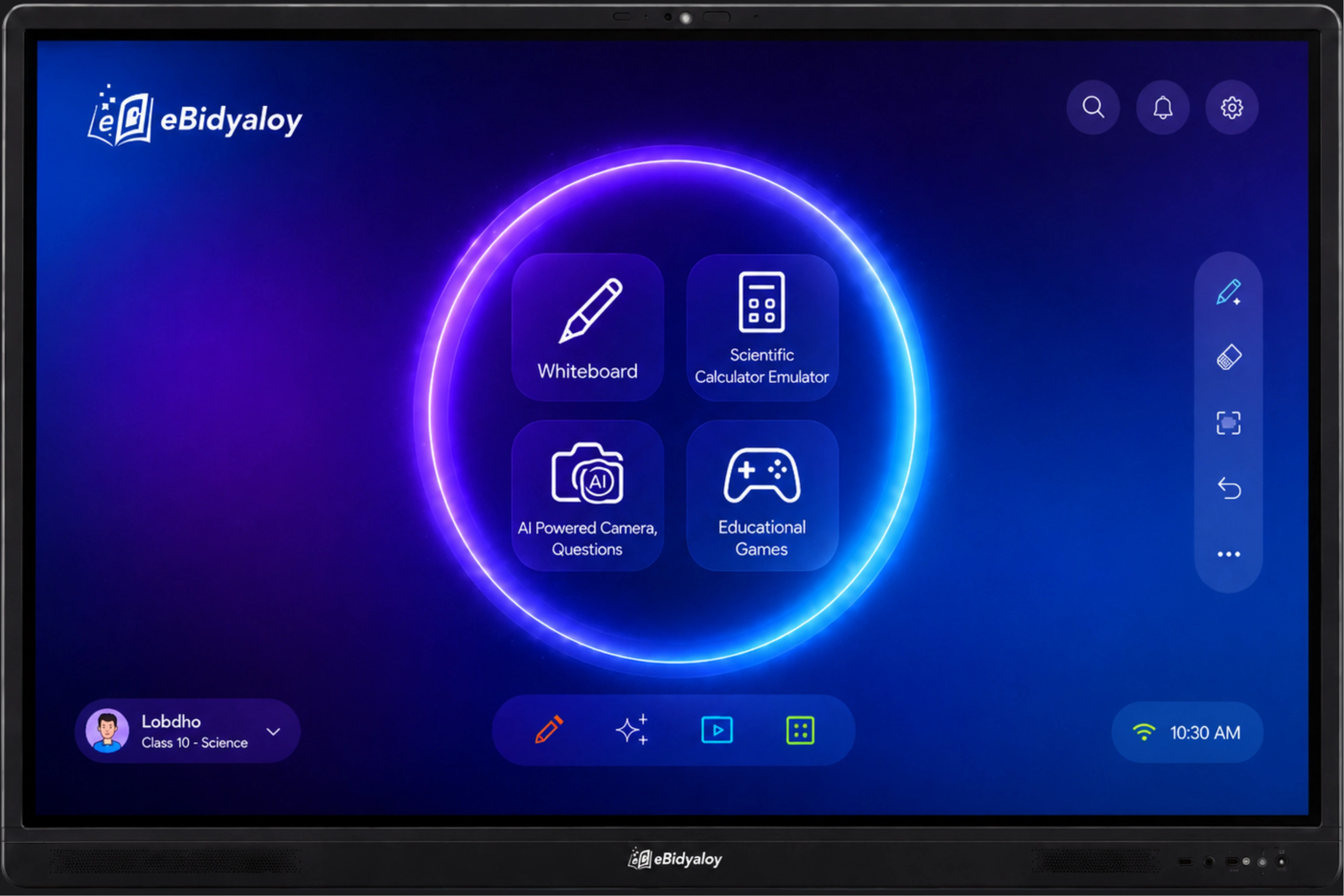 eBidyaloy Interactive Smart Board — 4K UHD AI interactive display